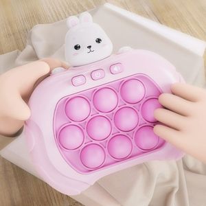 Decompression Toy Cute Rabbit Style Adult Children Handheld Game Console Stress Relief Fidgets Toy Joyful Flashing Dimple-Bubble Press Puzzle Game 230817