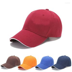 BALL CAPS 2023 Ankomster 56-60 cm baseballmössa vårens sommar snapback hatt justerbar fast färg sunhat (extra kostnad för anpassad logotyp)