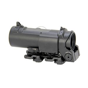 Taktischer 4x DR Dual Rollenbereich 1x-4x Vergrößerung Optikgewehr Jagd 4x32 Red beleuchtetes Mil-DOT-Gewehre Fit Weaver Picatinny Rail Aluminiumlegierung