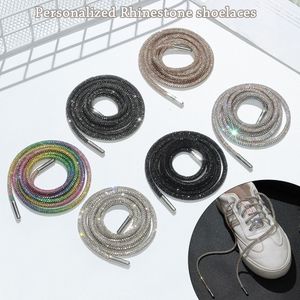 Acessórios para peças de sapatos 1pc Moda Shoes de luxo Diamond Lace Bright Strings Sneaker Sneaker String Braiding Strand Acessório 230817