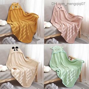 Pajamas 2023 Unisex Baby Bathroom Towel Flannel Cloak Cartoon Boys and Girls Super Soft Hooded Spa Robe Neonatal Cover Baby Shower Gift Z230818