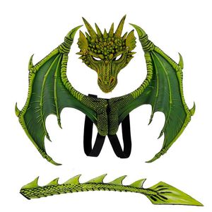 Cosplay Animal Cospty Dragon Costume Purim Christmas Gift Carnival Party Kids Set Wing and Tail Children S Day Faucet 230818