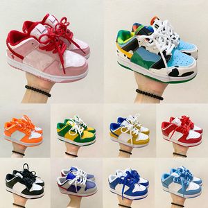 2023 Baby Sneakers Kids Designer Boy Girl Kid Shoes panda red Brazil Court Purple Low Cows Trainers Boys and Girls Athletic Children Jogging Walking Fashion Trainers