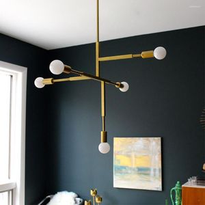 Pendellampor nordiska moderna guld ledande lampor sovrum matsal kök hanglampen voor eetkamer e27 lamp edison glödlampa xu