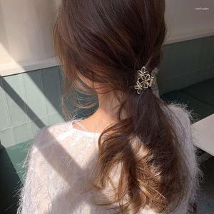 Hair Accessories 4 Colors Children Flower Claw Gorgeous Small Clips Metal Hairpins For Girl Headdress Ornament