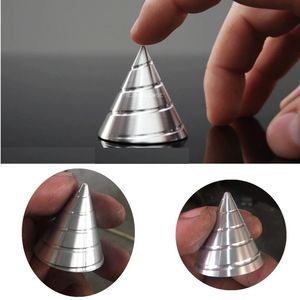 Spinning Top Desktop Gyro Ręka Spinner Metalowa zabawka Spinning Top Anti-Stress Adult Fidget Toys Spinfit Rail Ball dla dorosłych Hobby 230817