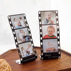 DHL200pcs Frames Sublimation DIY White Blank Aluminium Single Sided Art Rectangle Flexible Photos Mouldings