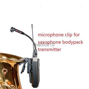 Mikrofone Saxophon -Mikrofonclip für drahtlosen Bodypack -Sender für Musikinstrumente Trompetenklarinette HKD230818