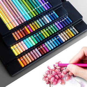 Malenstifte 243648 Professionelle ölige Bleistifte Set Zeichnen verschiedene Farben Leads Box für Malerei Künstler Schülern Schulmaterial 230817
