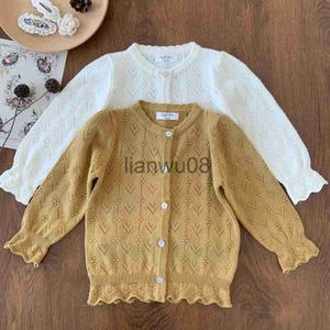 Deer pullover Jonmi 2023 Nuovo Autumn Corea Bambini a maglia Cardigan Coat Out Out bambina Principessa maglioni X0818