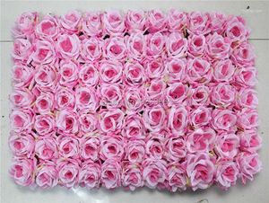 Декоративные цветы Spr Free Pink 60 40 см. Искусственная шелковая роза цветочная стена Свадебная фоновая фоновая фона газон/колонна домашнего рынка украшения