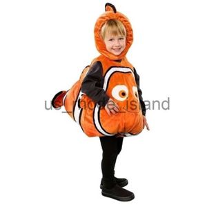 Cosplay Deluxe رائعتين طفل المهرج من Pixar الرسوم المتحركة Finding Nemo Little Baby Fishy Halloween Cosplay Costume Age 2-7 Years x0818