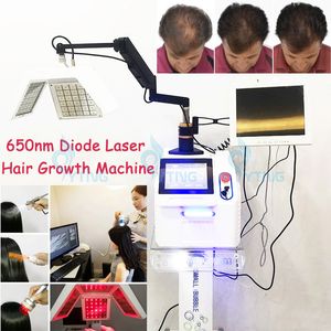 Portátil 650nm Diodo a laser REGROTO DE CABELO ANTI -HABELA CABELO CRESCENDO MÁQUINA DE TRATAMENTO DE PRONTAÇÃO DE CABELO