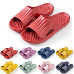 Kvinnor utsökta tofflor skor icke-varumärken män röd citron gul grön rosa lila blå män toffel badrum vader sko storlek 36-45156