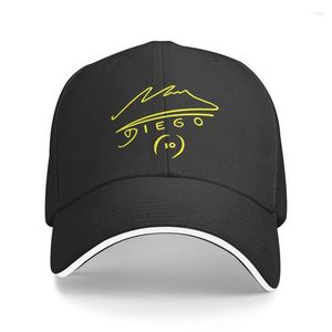 Ball Caps Fashion Yellow Maradonas Football Baseball Cap Mężczyźni Kobiety oddychający piłka nożna tato hat sport