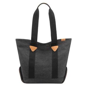 Totes Women Drabla Canvas Casual Simplicity Shoulder Bags Female Light Storkapacitet Multi Layer Tickets Versatile Travel Handbags HKD230818