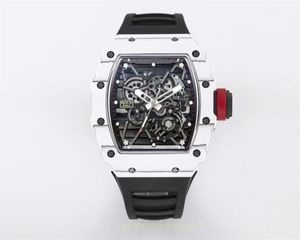 BBR 2023New RM35-01 Carbon fiber watch RMUL3 hollow one movement White gem shock absorber weight only 50g titanium alloy material