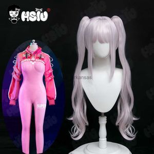 Perucas sintéticas Alice Cosplay peruca fantasias fibra Game de peruca sintética deusa da vitória nikke cosplay costumeshsiu rosa claro cabelos longos hkd230818