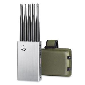 Military quality Portable 10 Antennas Mobile Phone Jam Shields CDMA DCS GSM2G 3G 4G 5G GPS WIFI Signal jam