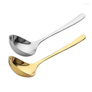 Dinnerware Sets Stainless Steel Table Spoons Creative Grade Gold Silver Teaspoons Long Handle Large Soup Spoo S Kitchen Tableware Set