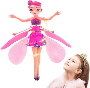 Electric RC Aircraft Magic Flying Fairy Princess Doll Dolls Toys For Kids Butterfly Pixie Infraröd induktionskontroll Toy 230818