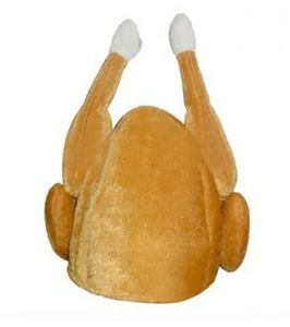 Plush Roasted Turkey Hats Spooktacular Creations Decor Hat Cooked Chicken Bird Secret For Thanksgiving Costume Dress Up Party C378