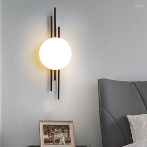 Wall Lamp LED Nordic Home Interior Bedroom Bedside Modern Light Living Room Corridor Lamps Decorative Fixtures