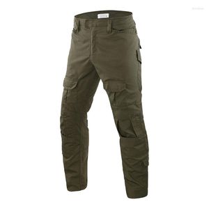 Calça masculina Camuflagem ao ar livre Multi Pocket Durability Frog Suit de caça às forças militares TRUSHERS TROUR