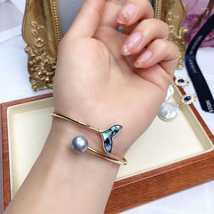 Braccialetti di fascino all'ingrosso Bracciale per perle d'acqua dolce naturale Donne Fashion Exquisite Accessori ABALONE SHOH PESCI