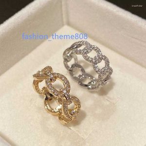 Ringos de cluster 18K Gold Gold Men/Women's Ring Mosan Diamond Fashion Trend Wedding/Engagement/Anniversary/Party/Birthday/Valentine's Gift