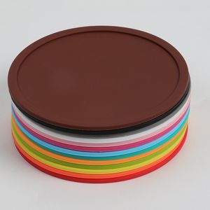 Durable Round Heat Resistant Silicone Coasters Cup Mat Tableware Placemat Anti overflow Tabletop Protection Anti Slip W0082