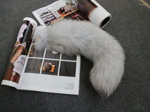 Keychains Imported Genuine Fur Tail Pendant Key Accessory Prop Supplies Gift