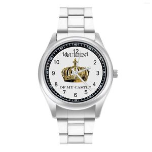 Armbanduhr Crown Quartz Watch Hit Sales Vintage Handgelenk Stahl Lady Sport Design Armbanduhr