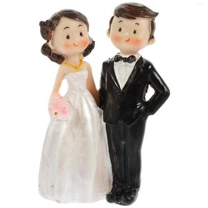 Decorative Figurines Wedding Topper China Tabletop Couple Figure Delicate Cake Decor Lovely Resin Compact Multi-function Lovers