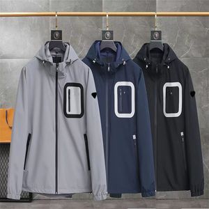 Versão mais recente Designer jaqueta masculina Alfabeto Impressão Jaqueta Com Capuz Outdoor casual multifuncional Trench Jacket Designer casaco de luxo masculino roupas de hip hop