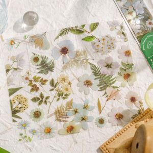 Vackra blommor bokmärken transparent husdjursflickor scrapbook bok dekorativ