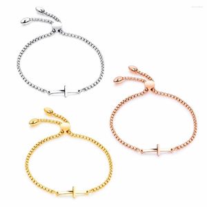 Pulseiras de charme Pulseiras personalizadas Cross Bracelet Friendship Birthday Graduation Presente