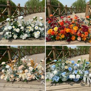 Kwiaty dekoracyjne ślubne miejsce kwiatowe sztuczna dekoracja el długie wiszące