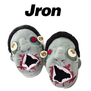 Kapcie śmieszne kapcie zombie na zimowe ciepłe domowe dom do domu dom i mężczyźni Walking Dead 3d buty Fit Halloween Cosplay Pantufa 230817