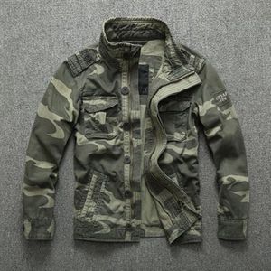 Mensjackor Casual Wear Overdimensionerad Camo Jacket Sportkläder Tjock denim Male Green Military Camouflage Coat 230817