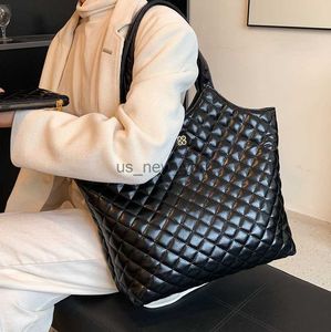 TOTES 2 szt./Zestaw luksusowy projektant torebka o dużej pojemności dla kobiet 2022 trendy projektant marki pasiastki kupujący torba na ramię HKD230818