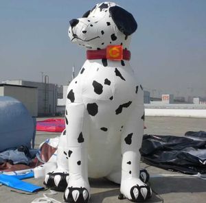 Maßgeschneiderte Dalmatiner-Hund-Ballon-Cartoon-Modell riesige aufblasbare Hunde Replik für Event