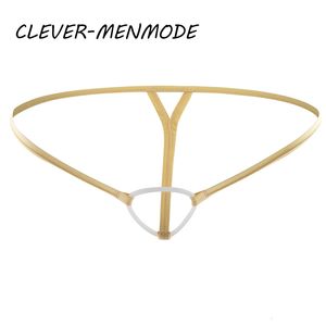 Slips Höschen clever-Menmode Männer sexy Cockring Unterwäsche Erotik offener Schritt Penisloch g String Dessous Hollow Out krotchless t Back Tanga 230818