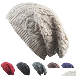 Beanie/Kafatası Kapakları Kış Bulbalı Eğlenceli Beanie Şapka Yün Örme Sıcak Kapak Erkekler İçin Sıcak Kapak