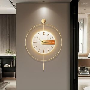 Orologi da parete ristorante minimalista orologio senior portico soggiorno decorazione moderna leggera arte di lusso muto