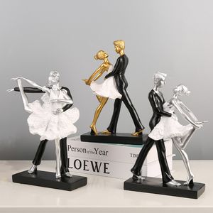 Obiekty dekoracyjne figurki kreatywne abstrakcyjne postacie balet para żywica taneczna