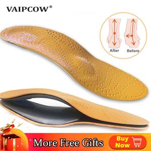 Sko delar tillbehör läder ortisk insula för platta fötter båge stöd ortopediska skor sula insolor fötter lämpliga män kvinnor barn ox ben 230817