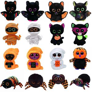 Hurtownia dużych przy oczach Plush Toys Halloween Ghost Mumie pająki nietoperze lalki