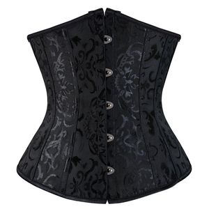 Midja mage shaper gothic sexig underbust korsett tränare slant underkläder formkläder kvinnor laceup girdling korsselete plus size fajas kläder 2308017