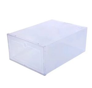 투명한 플라스틱 신발 상자 더러움 운동화 스토리지 서랍 플립 투명한 쌓을 수있는 상자 신발 컨테이너 C297